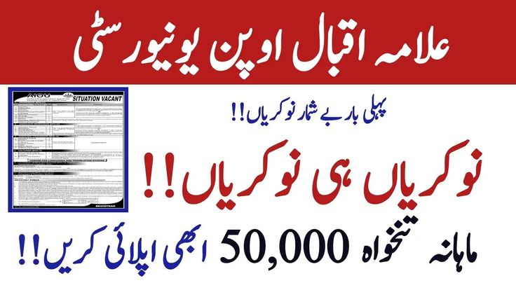 AIOU Jobs 2025 Last Date