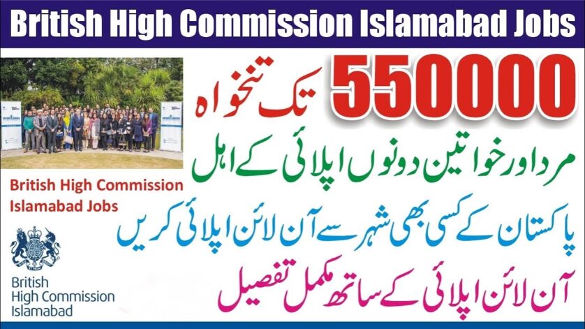British High Commission Islamabad Jobs 2025