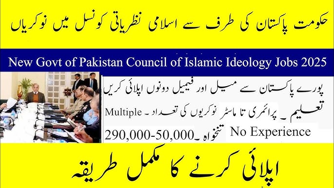 Council of Islamic Ideology Jobs 2025 www.cii.gov.pk
