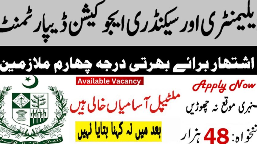 Elementary and Secondary Education Department ESED Jobs 2025