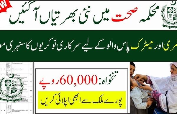 Health Department Balochistan Jobs 2025 Online Apply