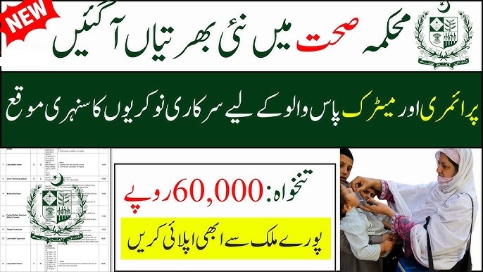 Health Department Balochistan Jobs 2025 Online Apply