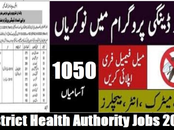 Sanitary Patrol DHA Jobs 2025 at District Health Authority Lahore 1050 Vacancies