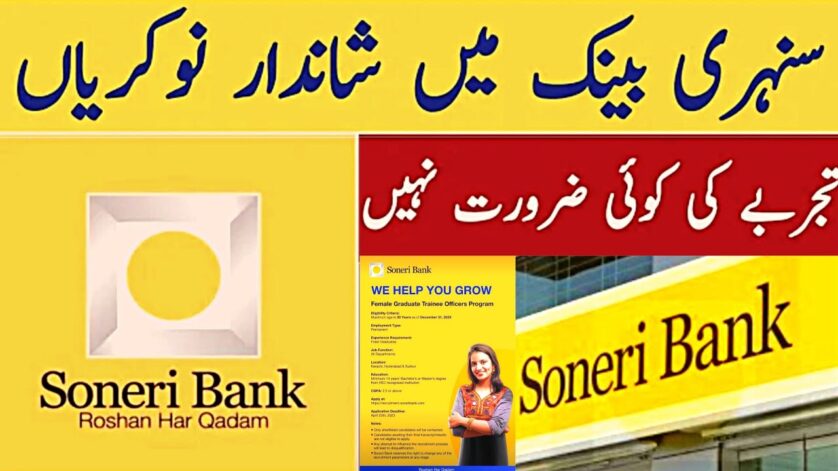 Soneri Bank Jobs 2025 Online Apply