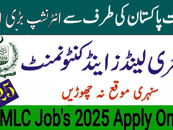 careers.mlc.gov.pk Military Land and Cantonment Internship 2025