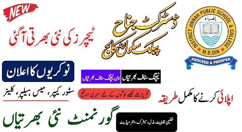 District Jinnah Public School Jobs 2025