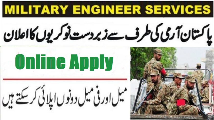 Military Engineering Services MES Jobs 2025 Online Apply