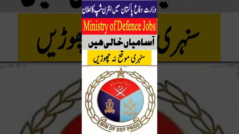 Ministry of Defence Internship 2025