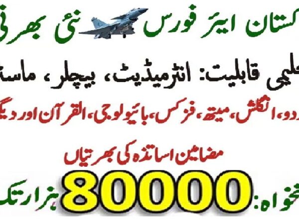Pakistan Air Force PAF College Jobs 2025