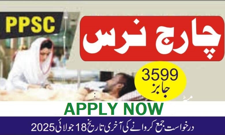 PPSC Charge Nurse Jobs 2025 Advertisement