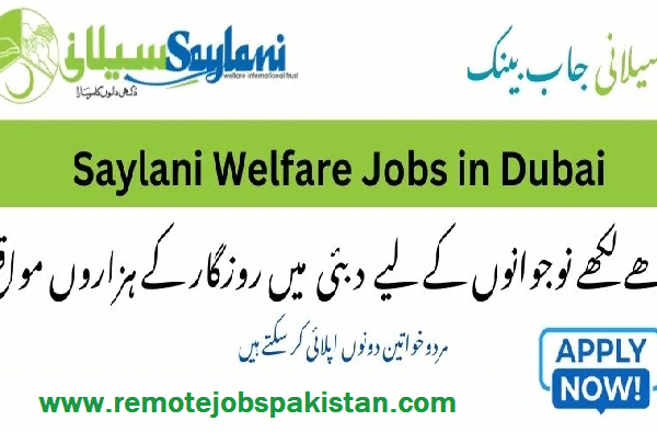 Saylani Welfare Jobs in Dubai