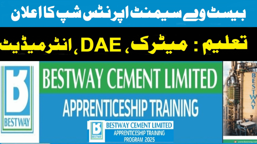 careers.bestway.com.pk Bestway Cement Apprenticeship 2025