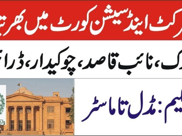 job.dsjmardan.gov.pk District and Session Court Mardan Jobs 2025