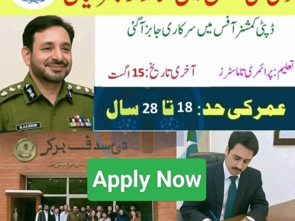 Deputy Commissioner Office Nushki Jobs 2025